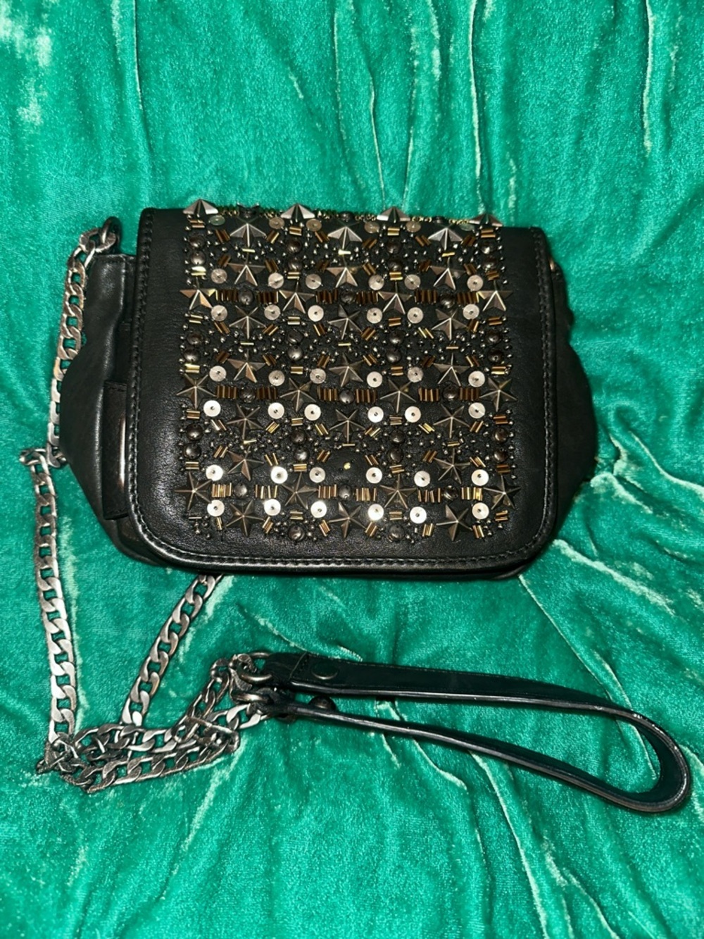 ASH STUDDED LEATHER CROSSBODY BAG - Picture 2 of 16